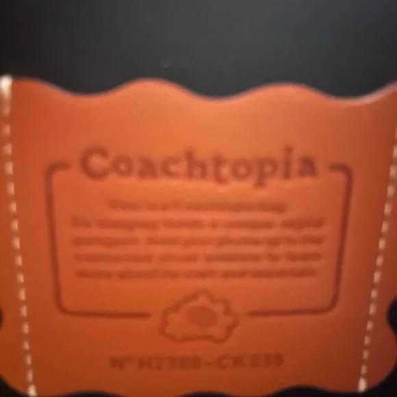 Coachtopia Ergo Bag Checkerboard with Wavy Zip Card Case In Coachtopia Leather - Picture 17 of 17